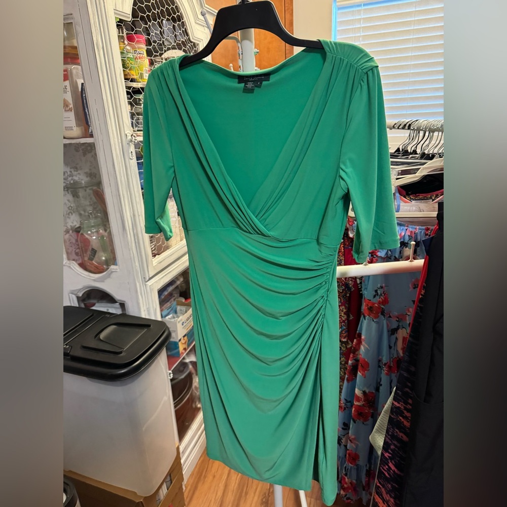 Ralph Lauren Vibrant Green Midi Dress